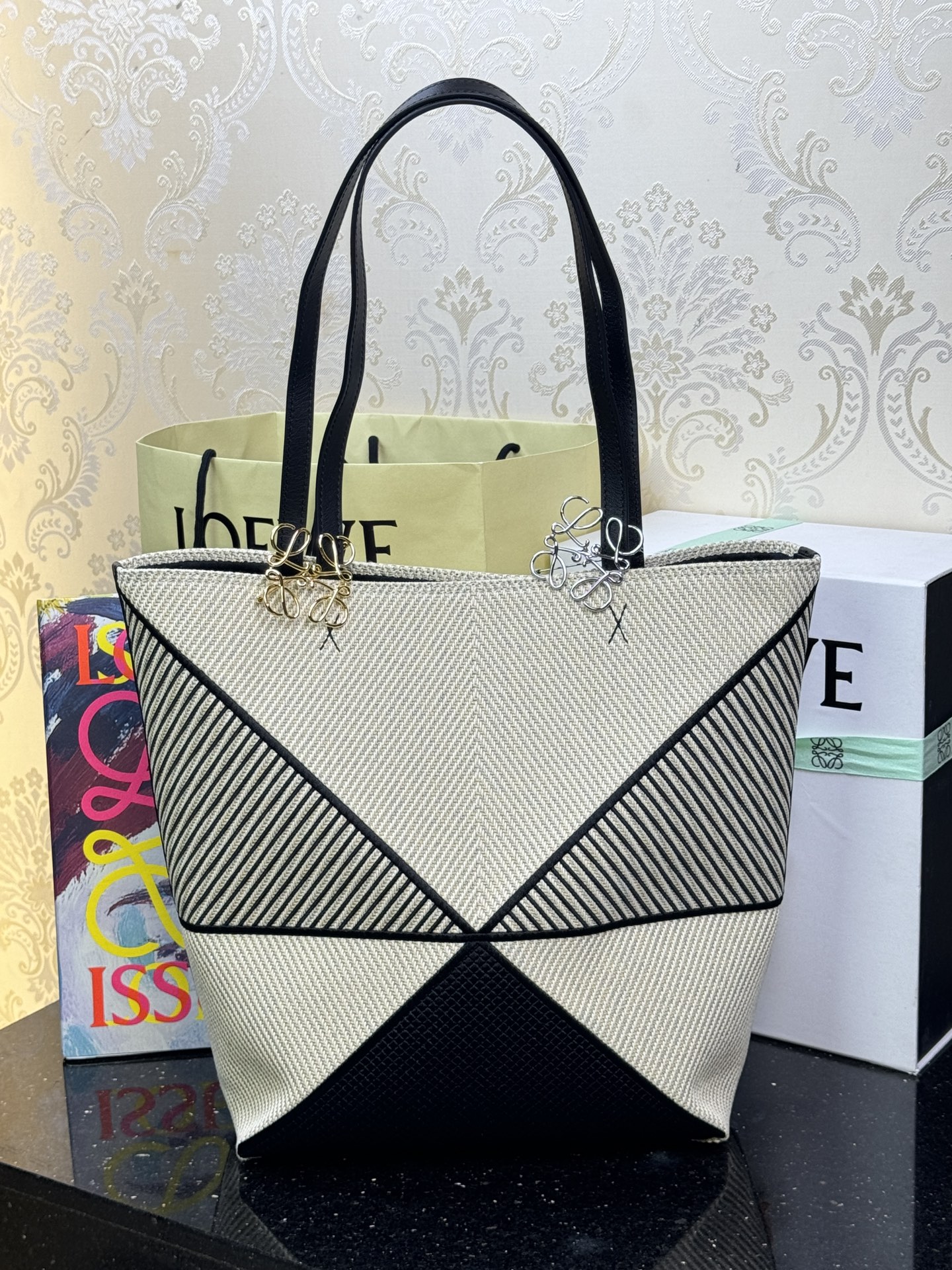 LOEWE 中号Puzzle Fold折叠手袋 𝟐𝟓.𝟓-顶级品质