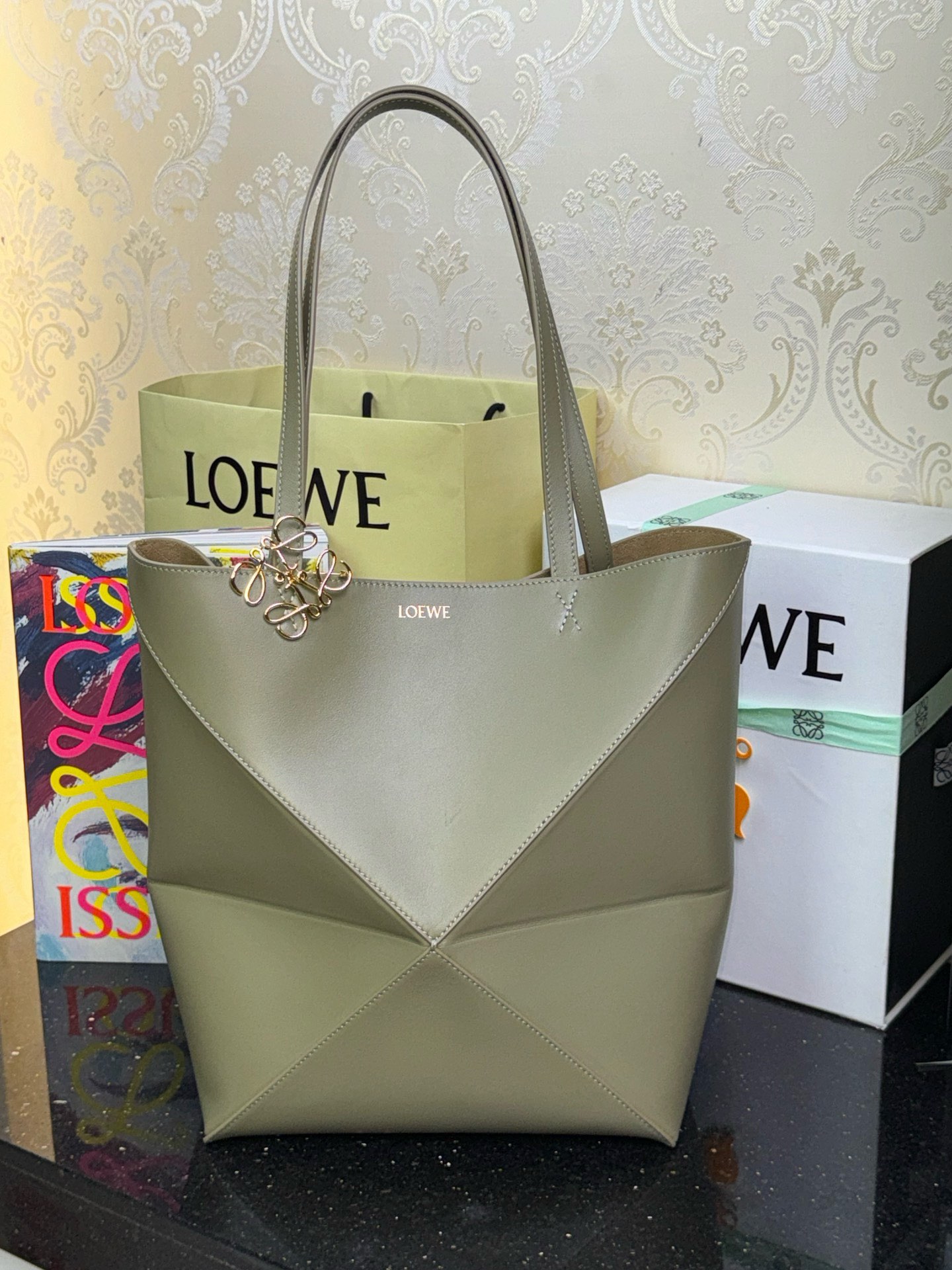 LOEWE 中号Puzzle Fold折叠手袋 𝟐𝟓.𝟓-顶级品质