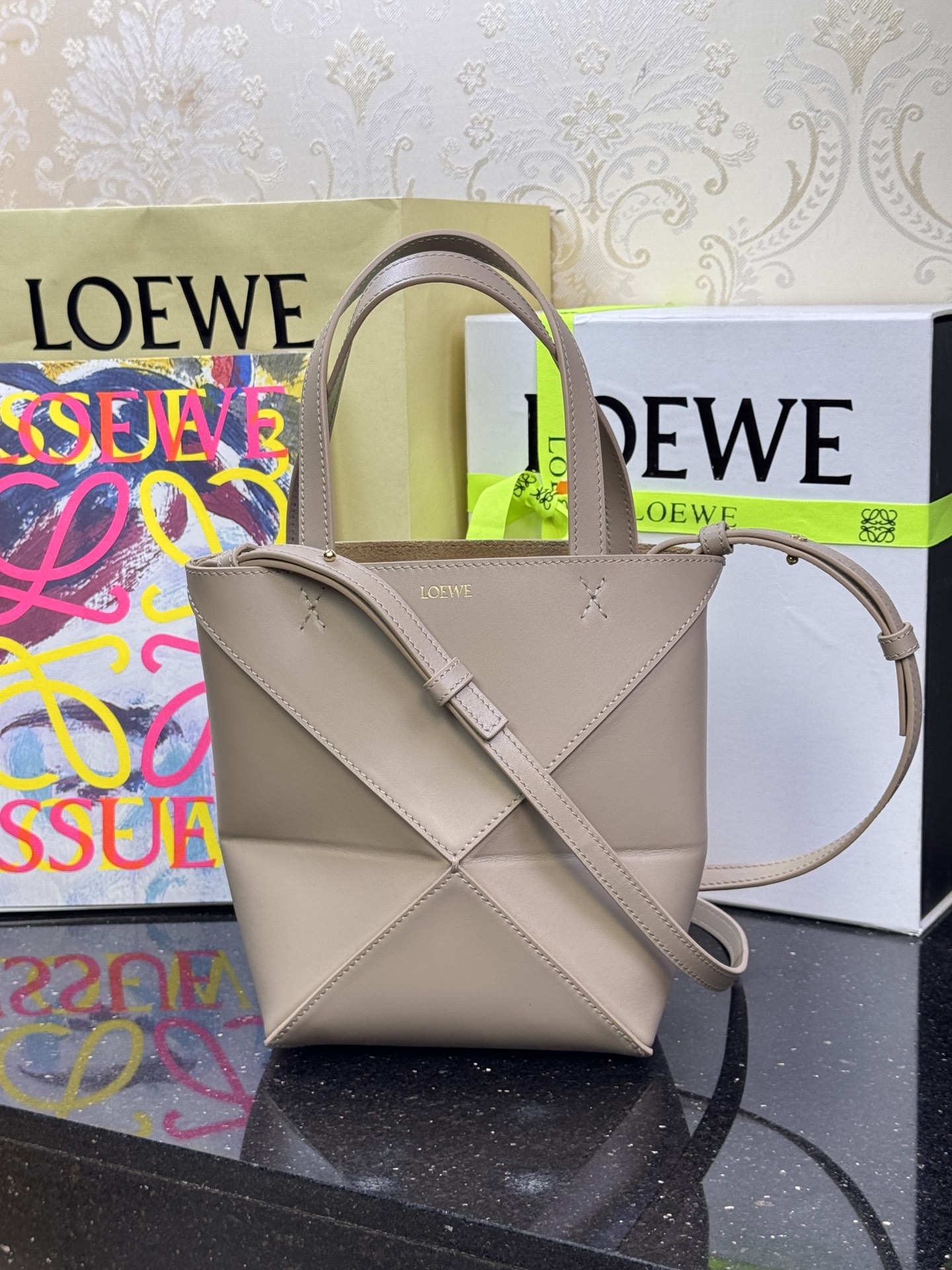 LOEWE 迷你Puzzle Fold折叠手袋 𝟏𝟔.𝟓-顶级品质