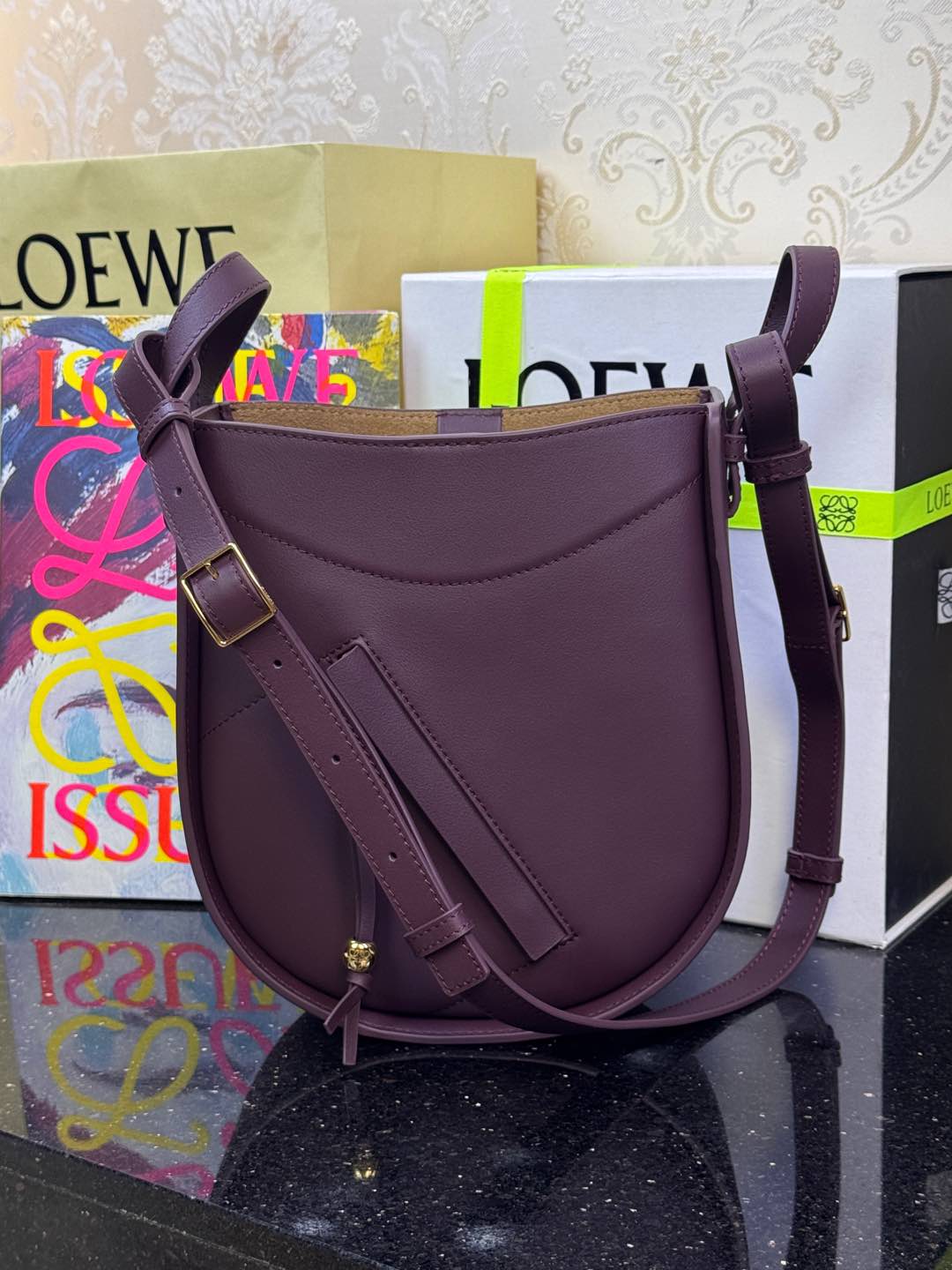 LOEWE Hammock Slice гамак-сумка 21-вышэйшая якасць