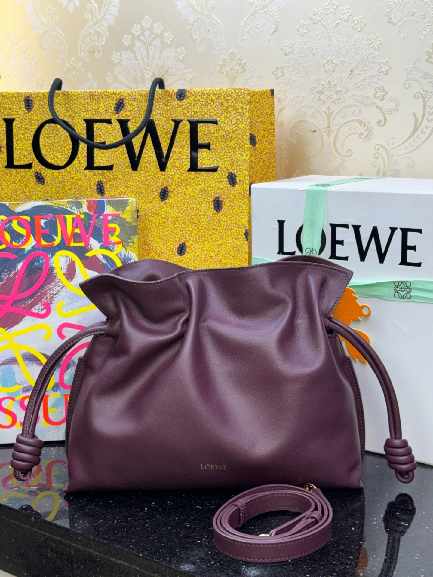 LOEWE medium Flamenco knotzak 30 - topkwaliteit