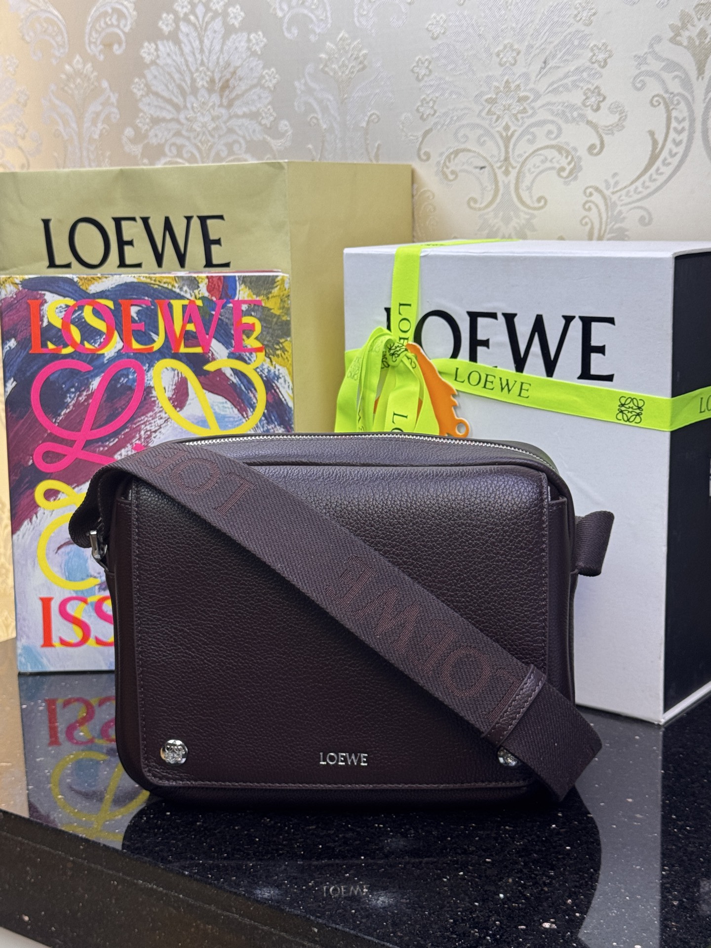 LOEWE Sac bandoulière Pebble taille moyenne - Qualité supérieure