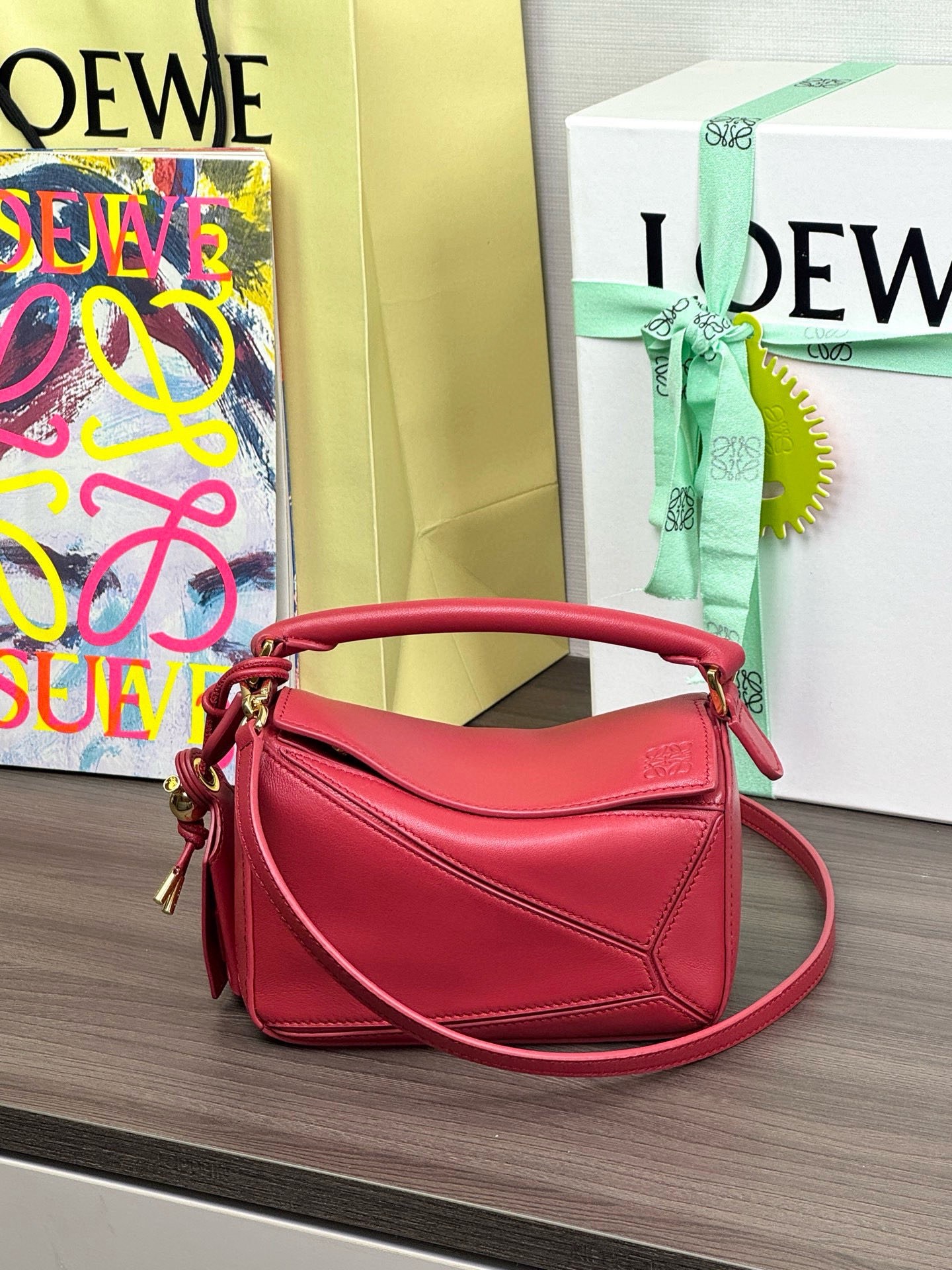 LOEWE mini nappa leather Featherlight Puzzle handbag 𝟏𝟕.𝟓 - top quality