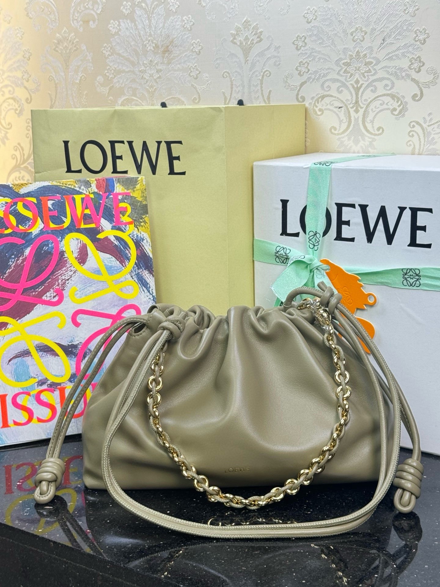 LOEWE Flamenco Purse Medium Chain Bag 30 - Top Quality