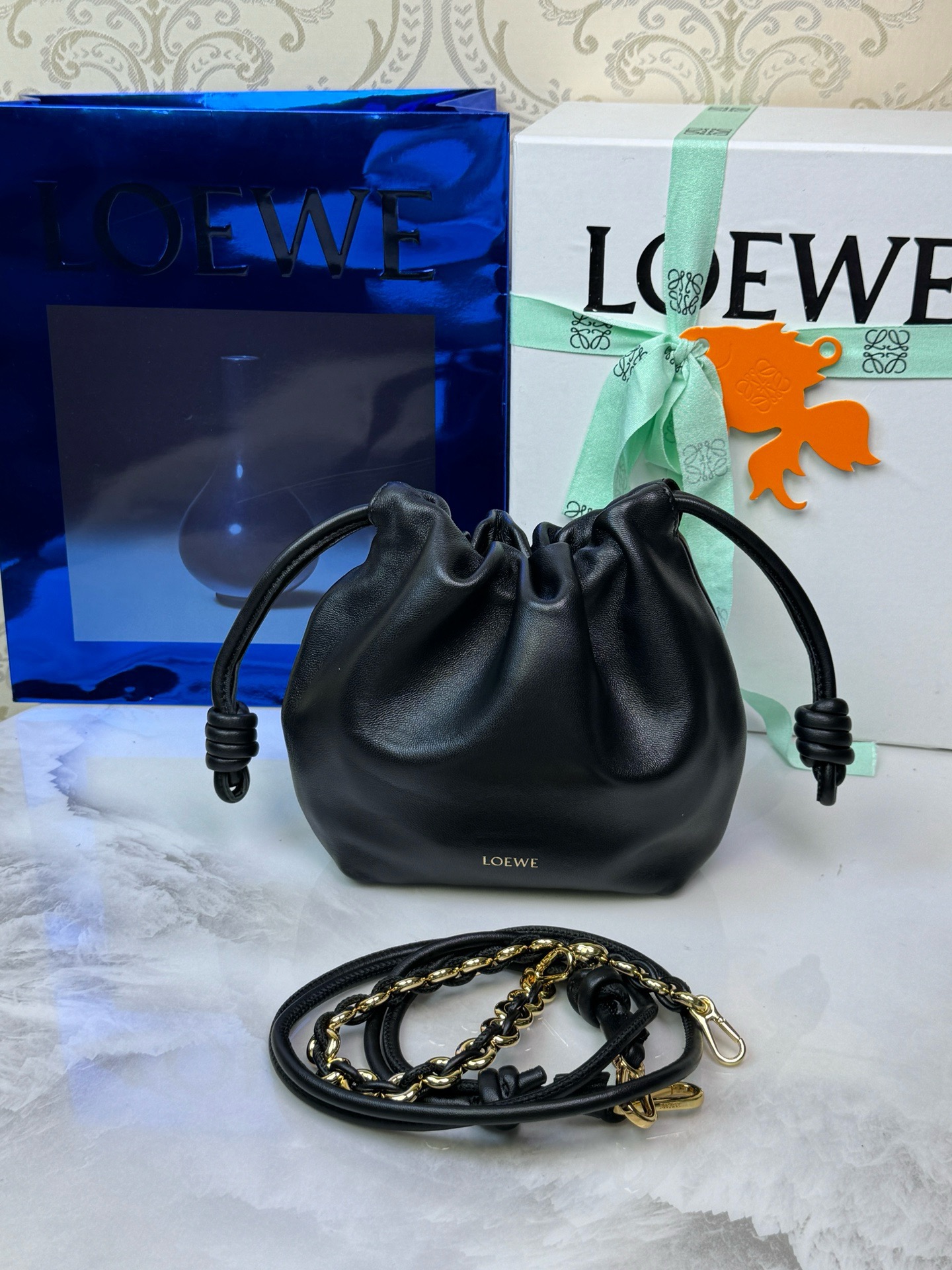 LOEWE Flamenco Purse mini chaîne 23.5 - qualité supérieure