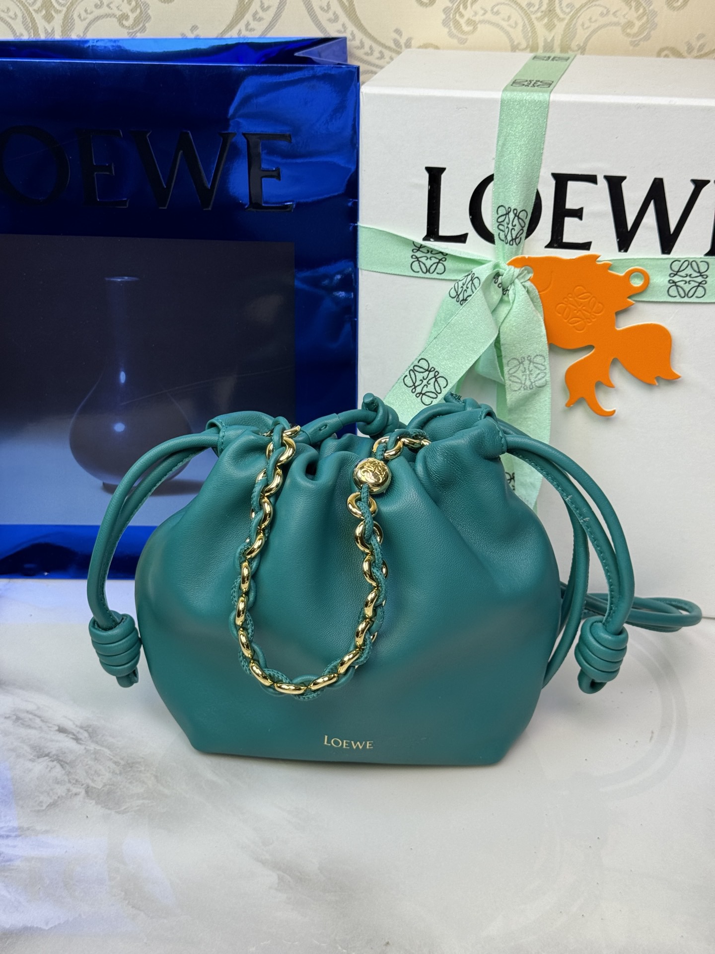 LOEWE Flamenco Purse mini chaîne 23.5 - qualité supérieure