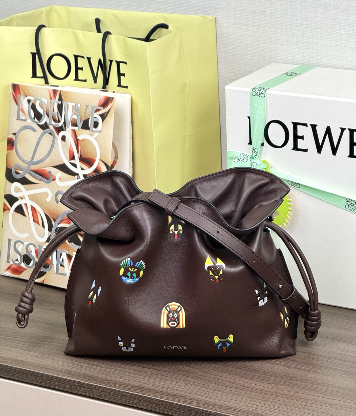 LOEWE medium Flamenco-clutch 30 - topkwaliteit
