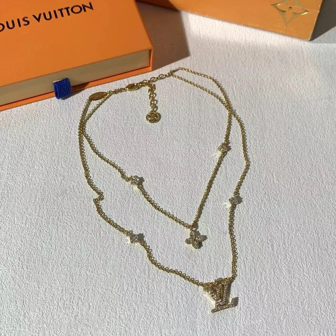 LV Double-Layer Pavé Necklace - Comprehensive 3