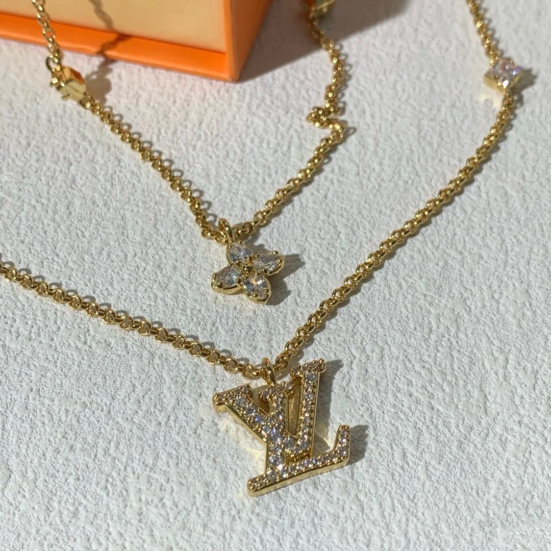 LV Double-Layer Pavé Necklace - Comprehensive 2