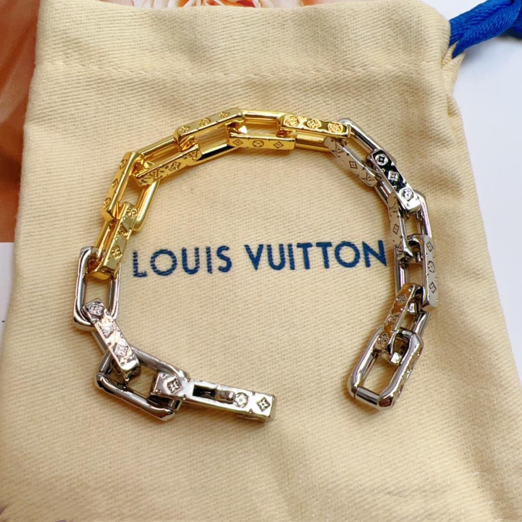 Louis Vuitton Two-Tone Bamboo Motif Bracelet - Comprehensive