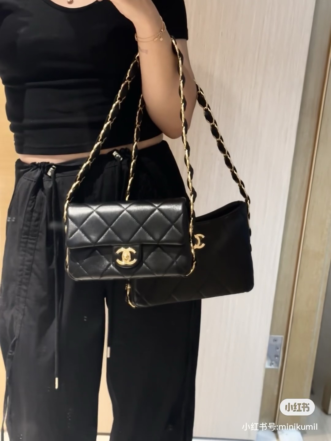 أين يمكنني إيجاد
 شانيل Chanel Classic Flap Bag حقيبة حقيبة الكتف &حقيبة كروس بودي جلد الغنم سلسلة