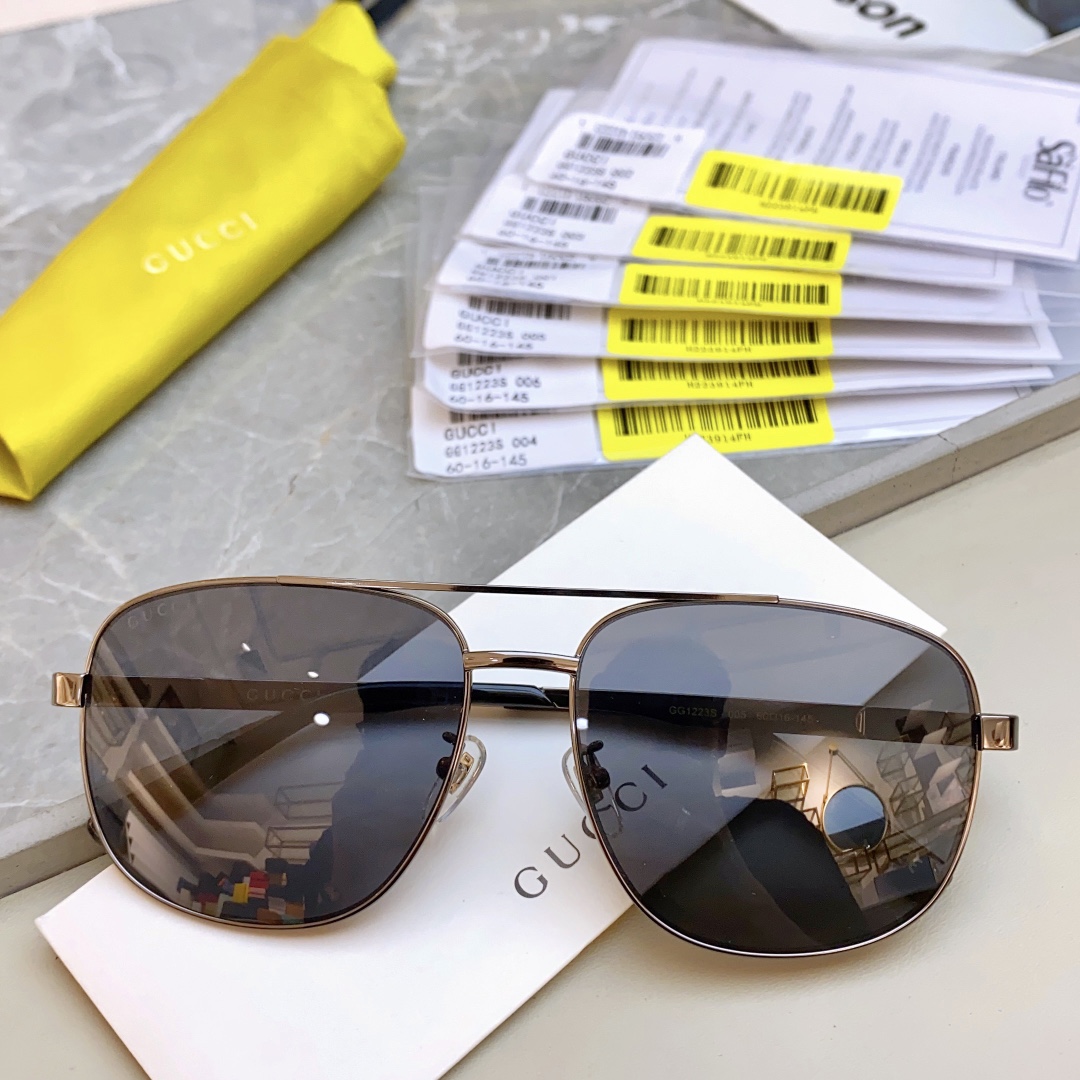 ，【GUCC*】古*驰新款太阳镜，MODEL：GG1223S，SIZE：60口16-145