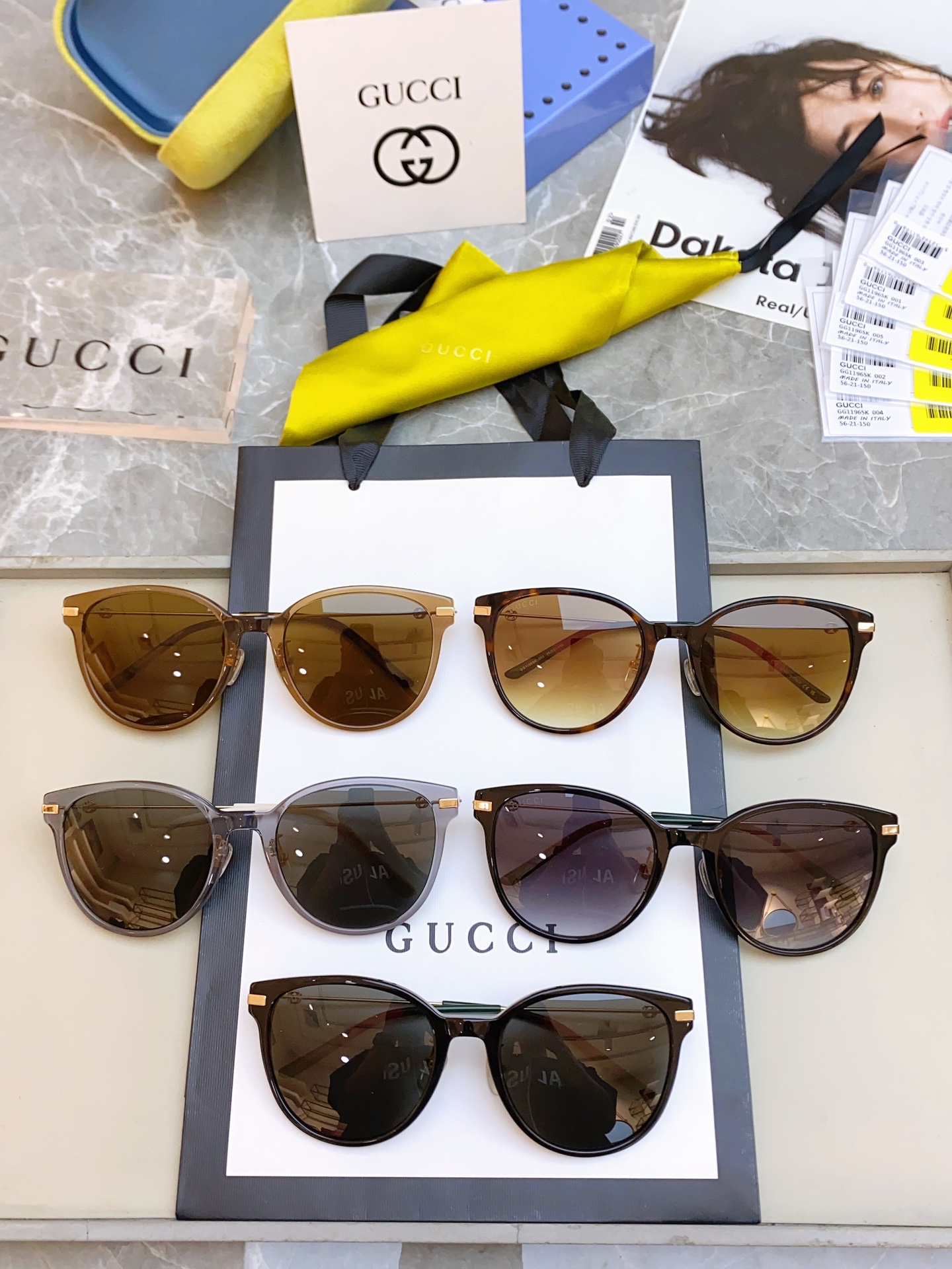 ，【GUCC*】古*驰新款太阳镜，MODELGG1196SK，SIZE56口21-150