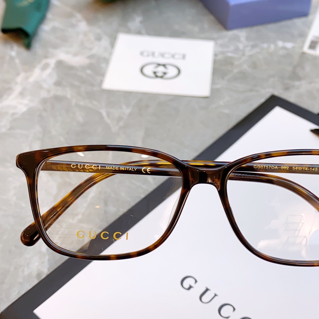 ，【GUCC*】古*驰新款光学架，MODEL:GG0757OA，SIZE:54口14-145