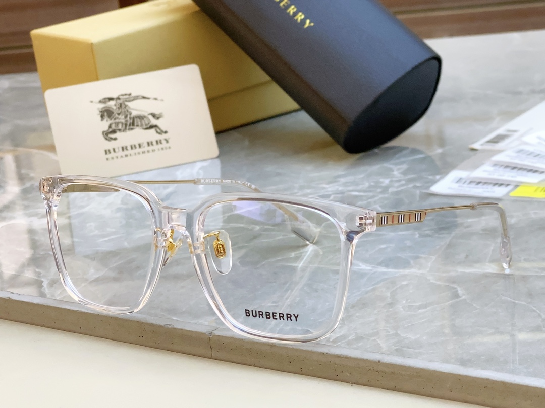 ，【BURBERR*】巴宝*莉新款光学架，男女同款，可配近视镜，MODEL：B2343-F，SIZE：5