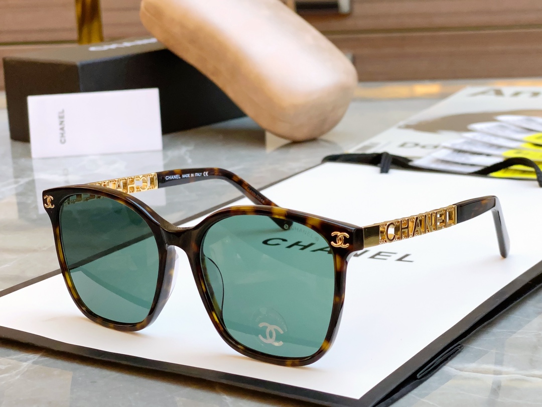 ，【CHANE*】香奈*儿新款太阳镜🕶️，MODEL：CH0815，SIZE：55口18-145