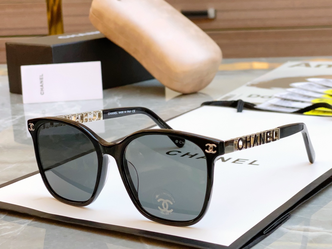 ，【CHANE*】香奈*儿新款太阳镜🕶️，MODEL：CH0815，SIZE：55口18-145