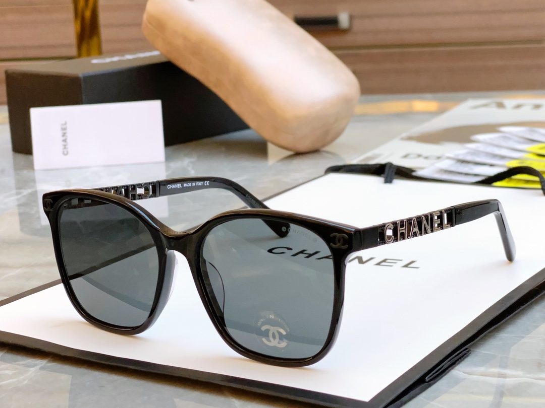 ，【CHANE*】香奈*儿新款太阳镜🕶️，MODEL：CH0815，SIZE：55口18-145