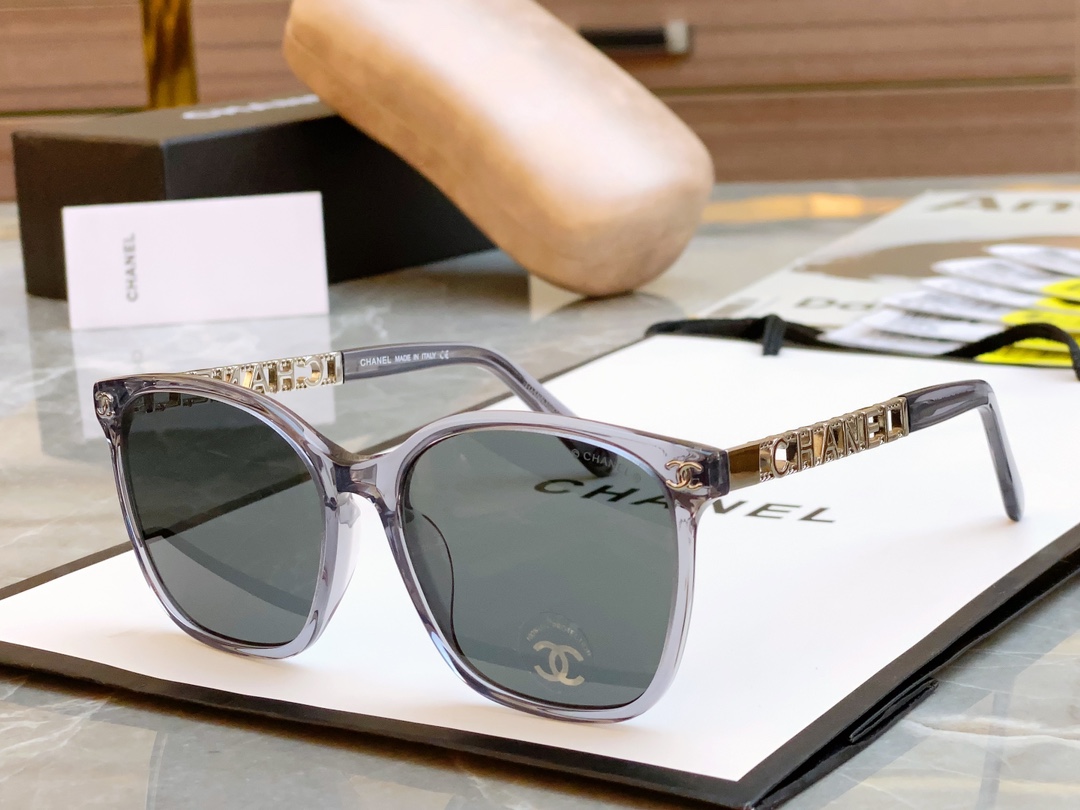 ，【CHANE*】香奈*儿新款太阳镜🕶️，MODEL：CH0815，SIZE：55口18-145