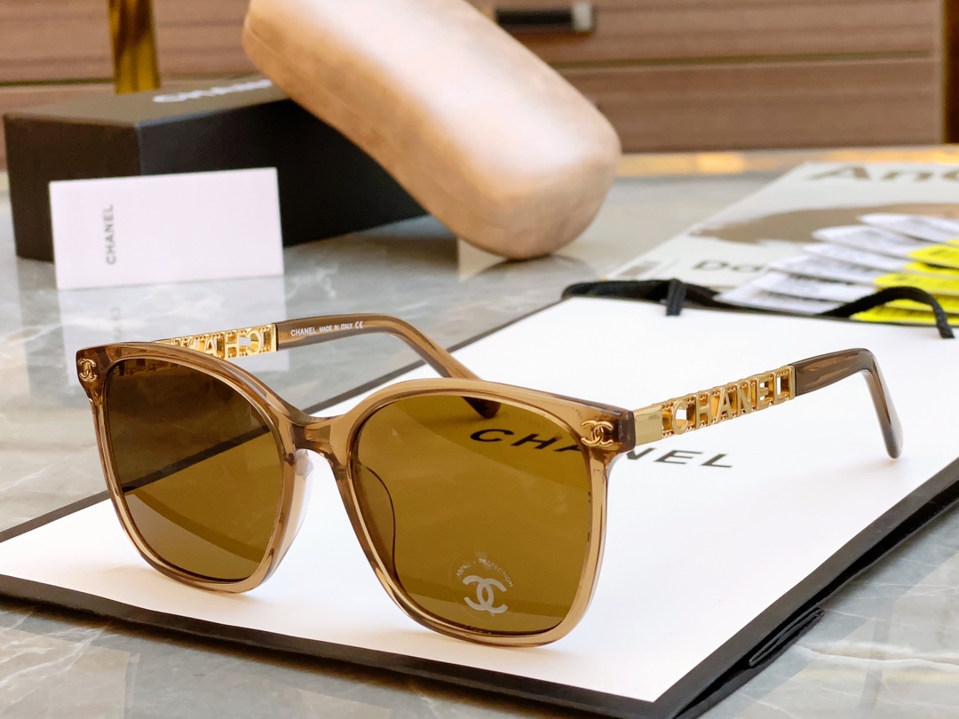 ，【CHANE*】香奈*儿新款太阳镜🕶️，MODEL：CH0815，SIZE：55口18-145