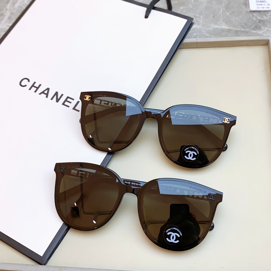 ，【CHANE*】香奈儿新款太阳镜，MODEL：CH0812，SIZE：62口18-145