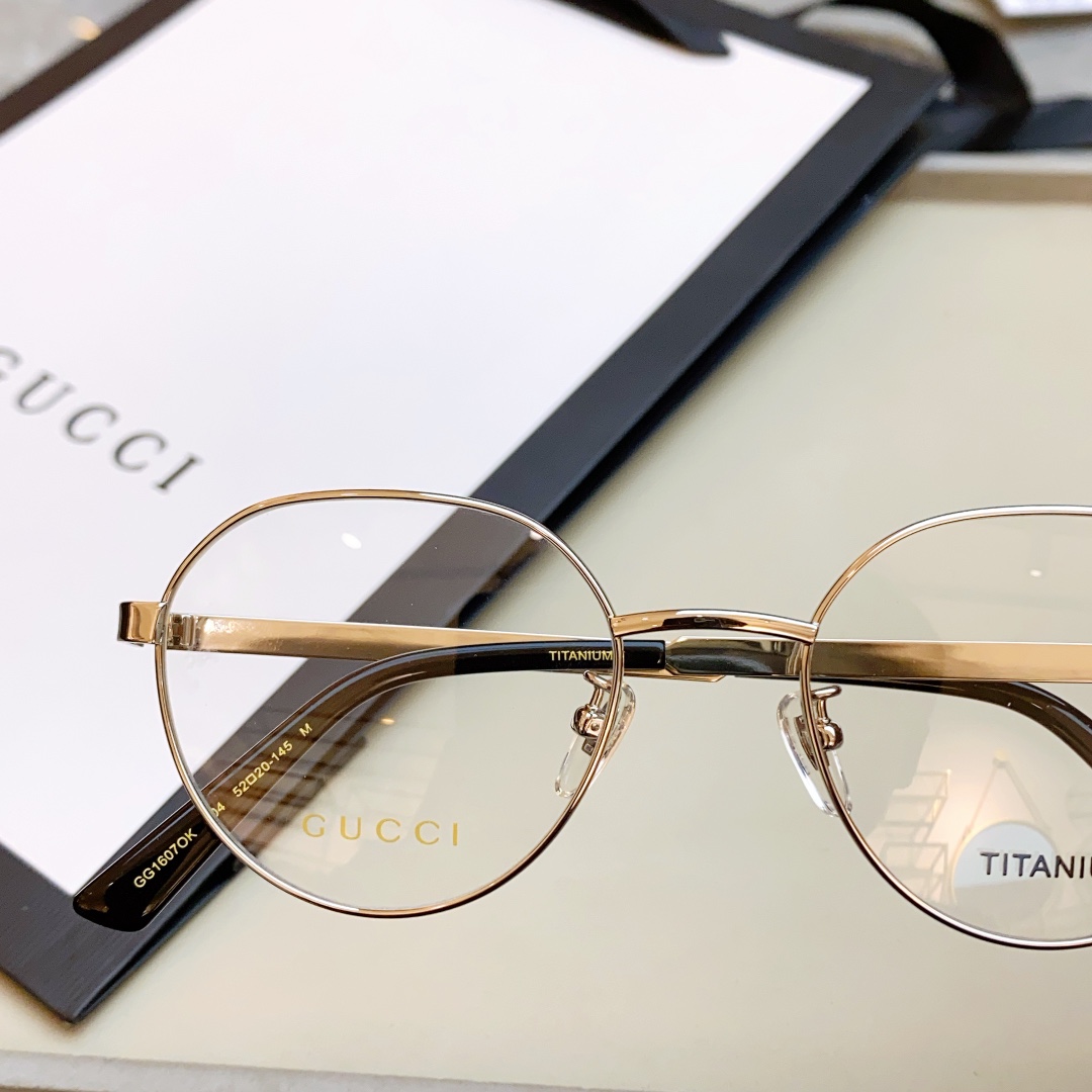 ，【GUCC*】古*驰新款光学架，MODEL:GG1607OK，SIZE:52口20-145