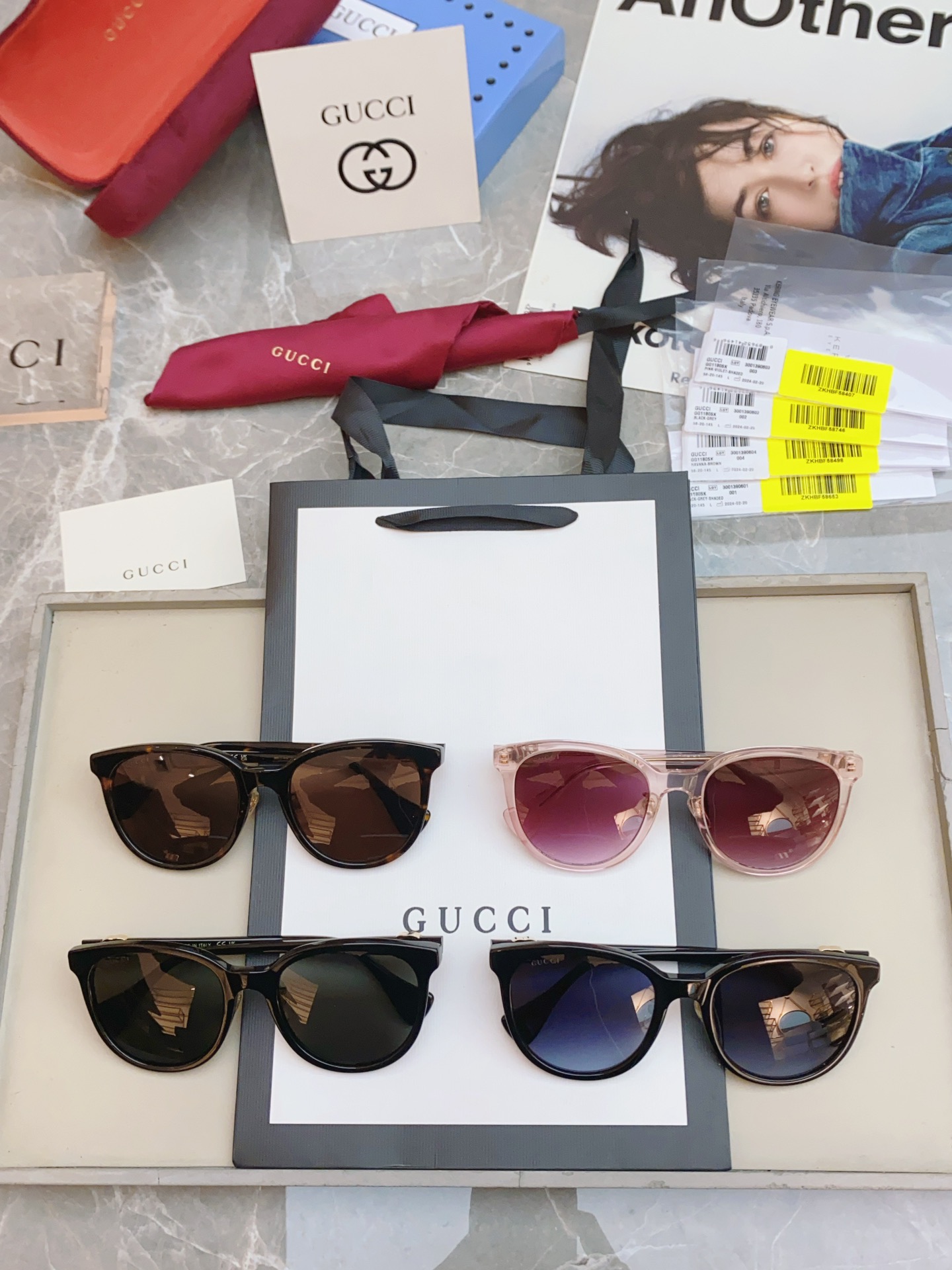 ，【GUCC*】古*驰新款太阳镜🕶️，MODEL：GG1180SK，SIZE：56口20-145