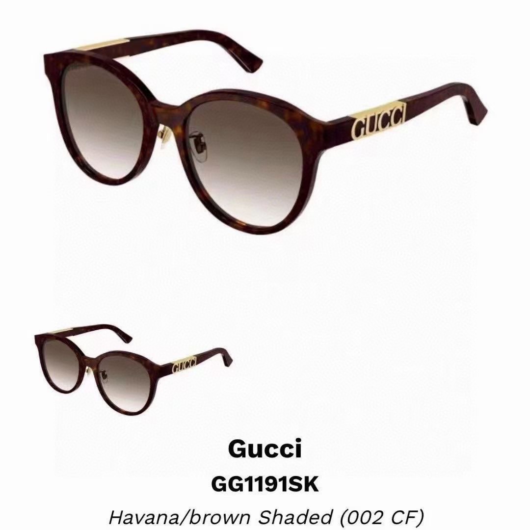 ，【GUCC*】古*驰新款太阳镜，MODEL：GG1191SK ，SIZE：56口21-150