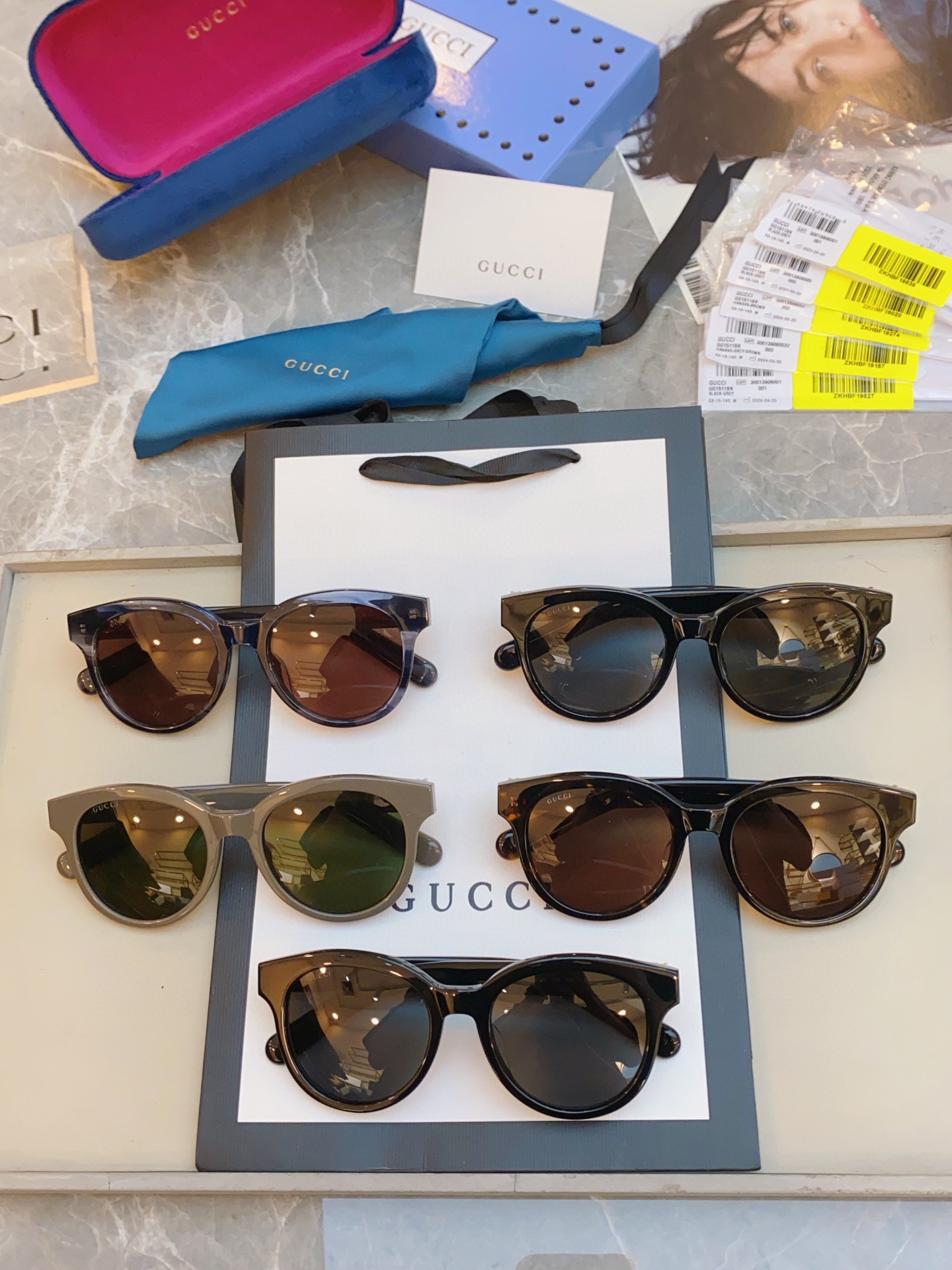 ，【GUCC*】古*驰新款太阳镜🕶️🕶️，MODEL：GG1511SK，SIZE：53口19-145