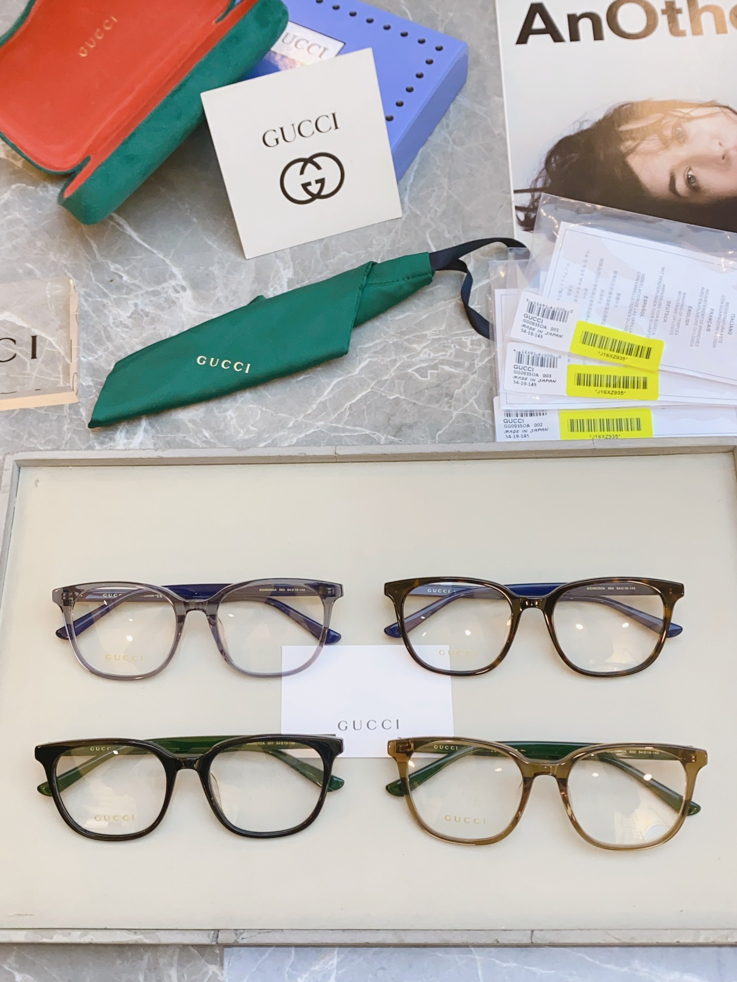 ，【GUCC*】古*驰新款光学架，GG0935OA ，SIZE54口19-145 
