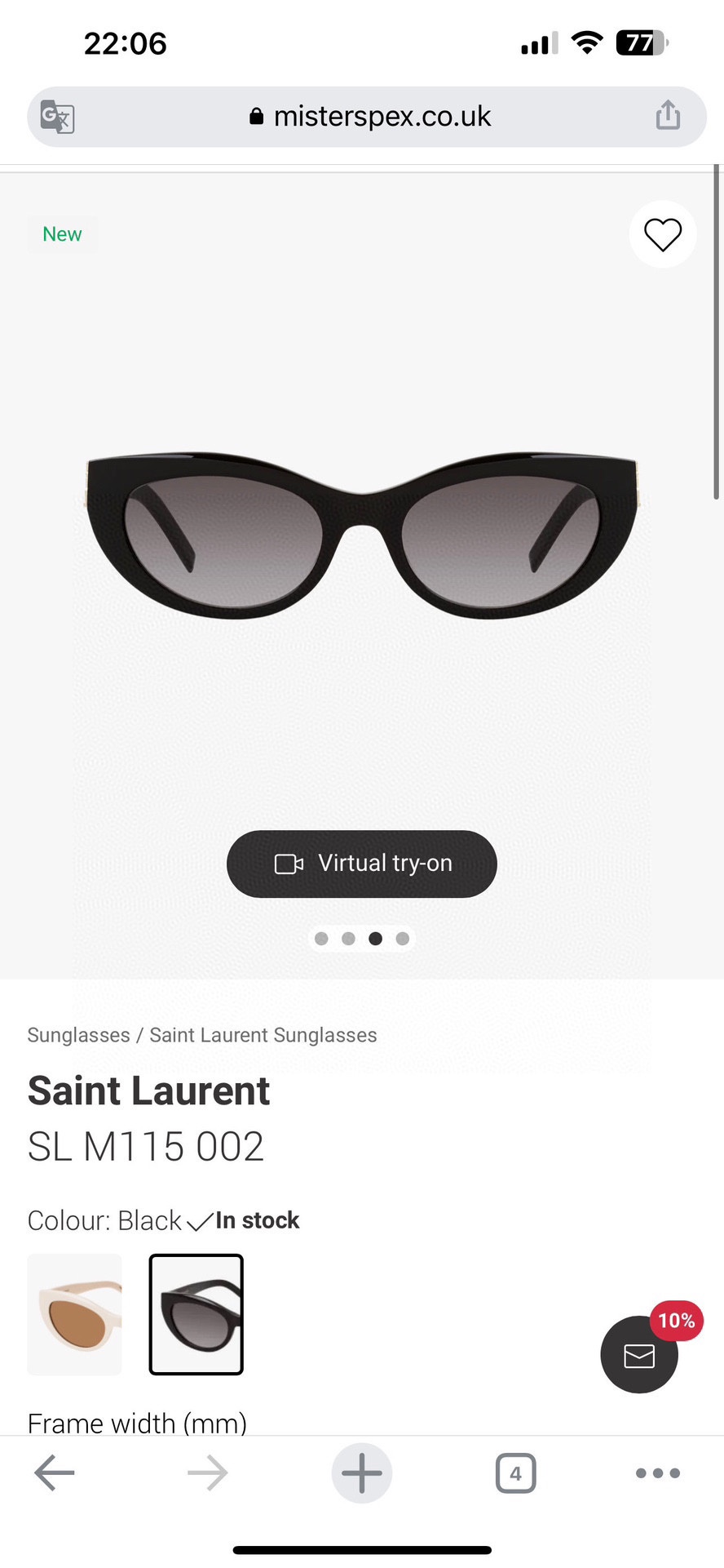 SAINTLAUREN*圣罗*兰新款太阳镜MODELSLM115SIZE54口20-140