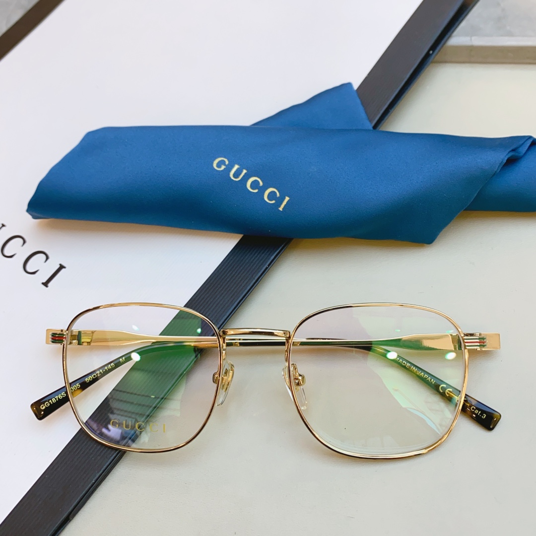，【GUCC*】古*驰新款光学架，MODEL：GG1876S，SIZE：50口21-145