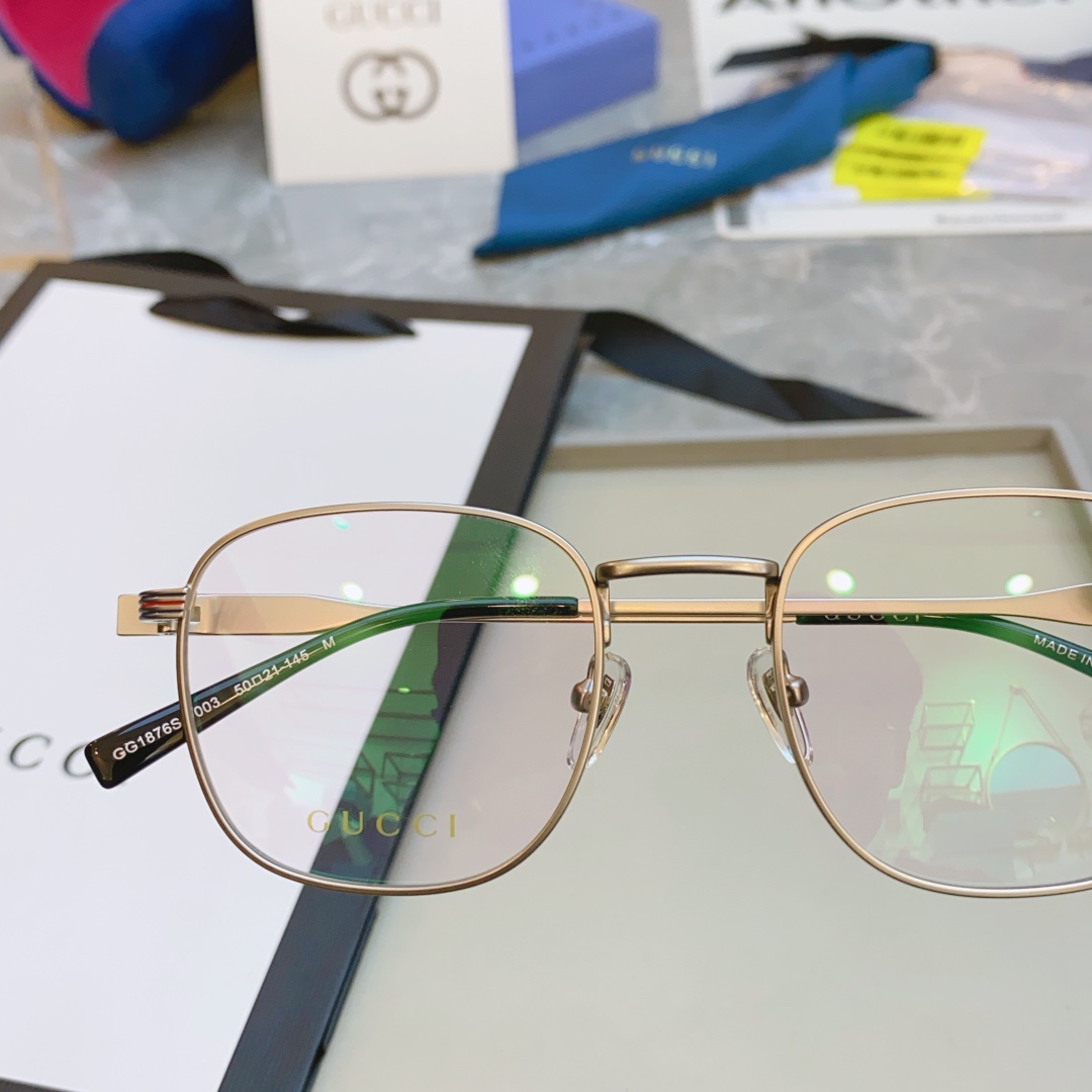 ，【GUCC*】古*驰新款光学架，MODEL：GG1876S，SIZE：50口21-145
