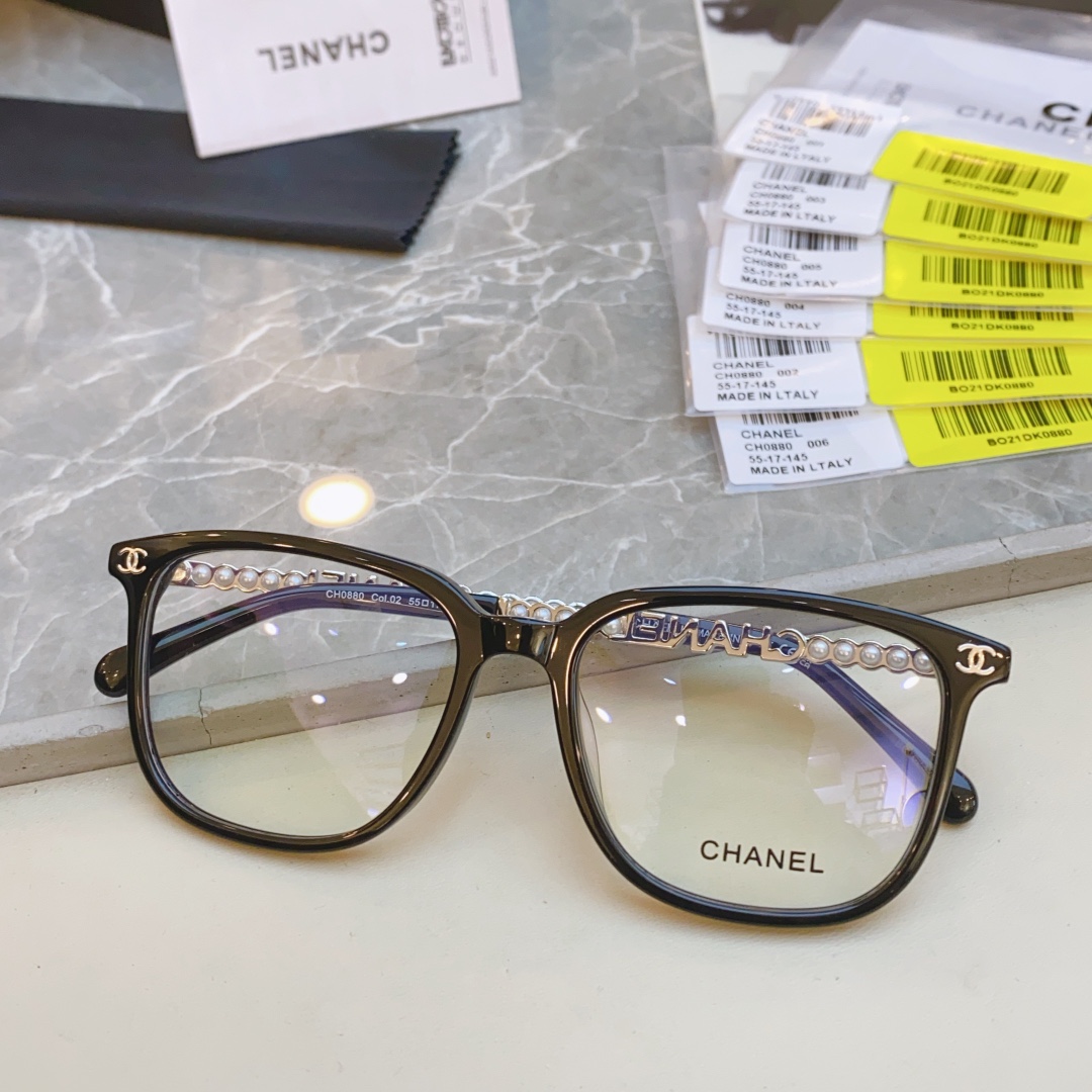 ，【CHANE*】香奈*儿新款光学架，MODEL：CH0880，SIZE：55口17-145