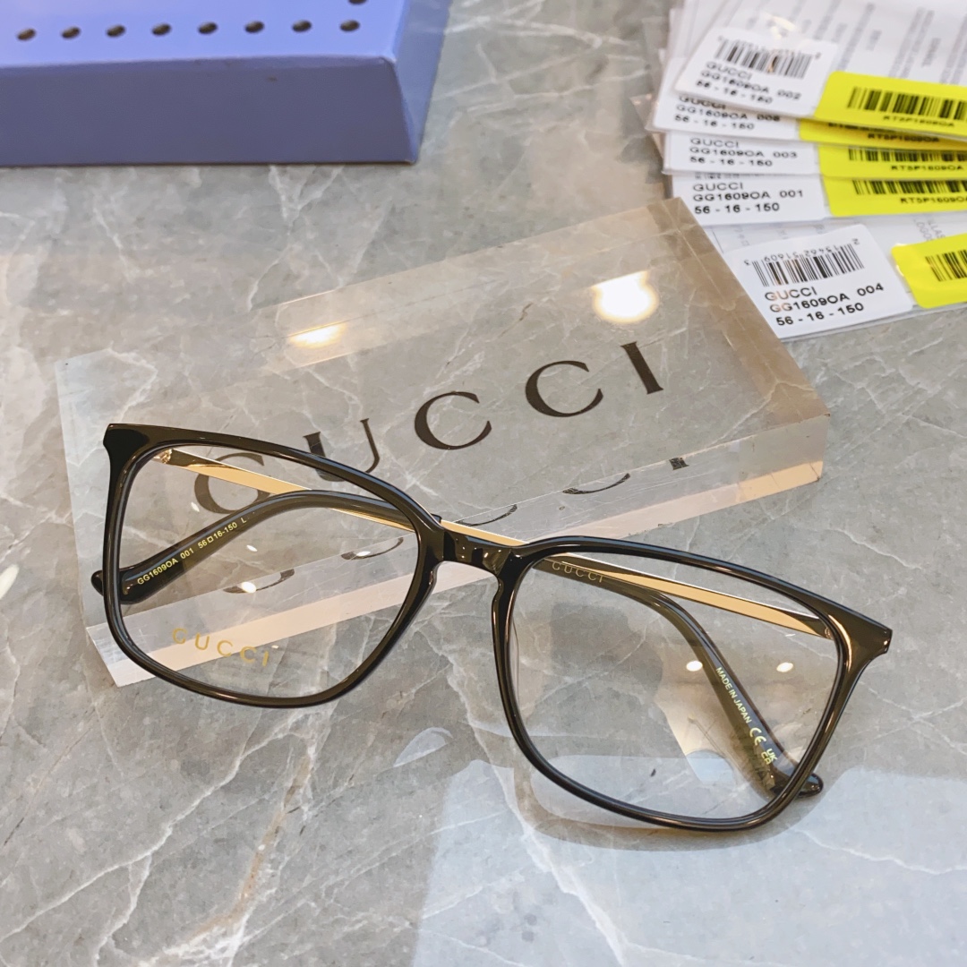 ，【GUCC*】古*驰新款光学架，GG1609OA ，SIZE56口16-150
