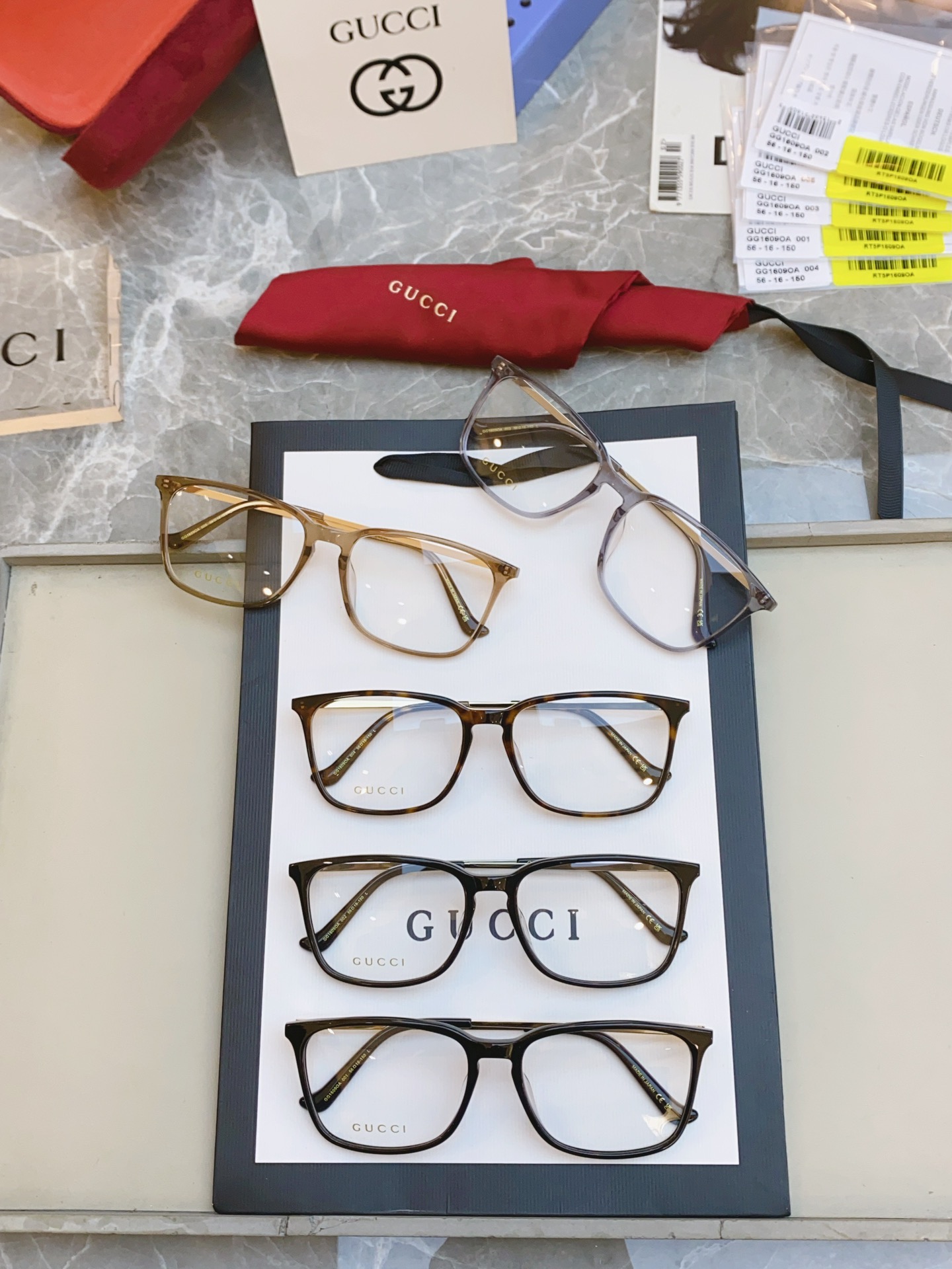 ，【GUCC*】古*驰新款光学架，GG1609OA ，SIZE56口16-150