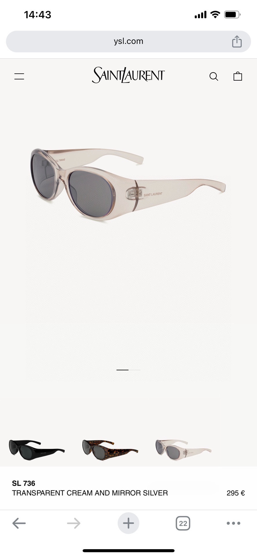 SAINTLAUREN*圣罗*兰新款太阳镜️️MODELSL736SIZE52口17-120
