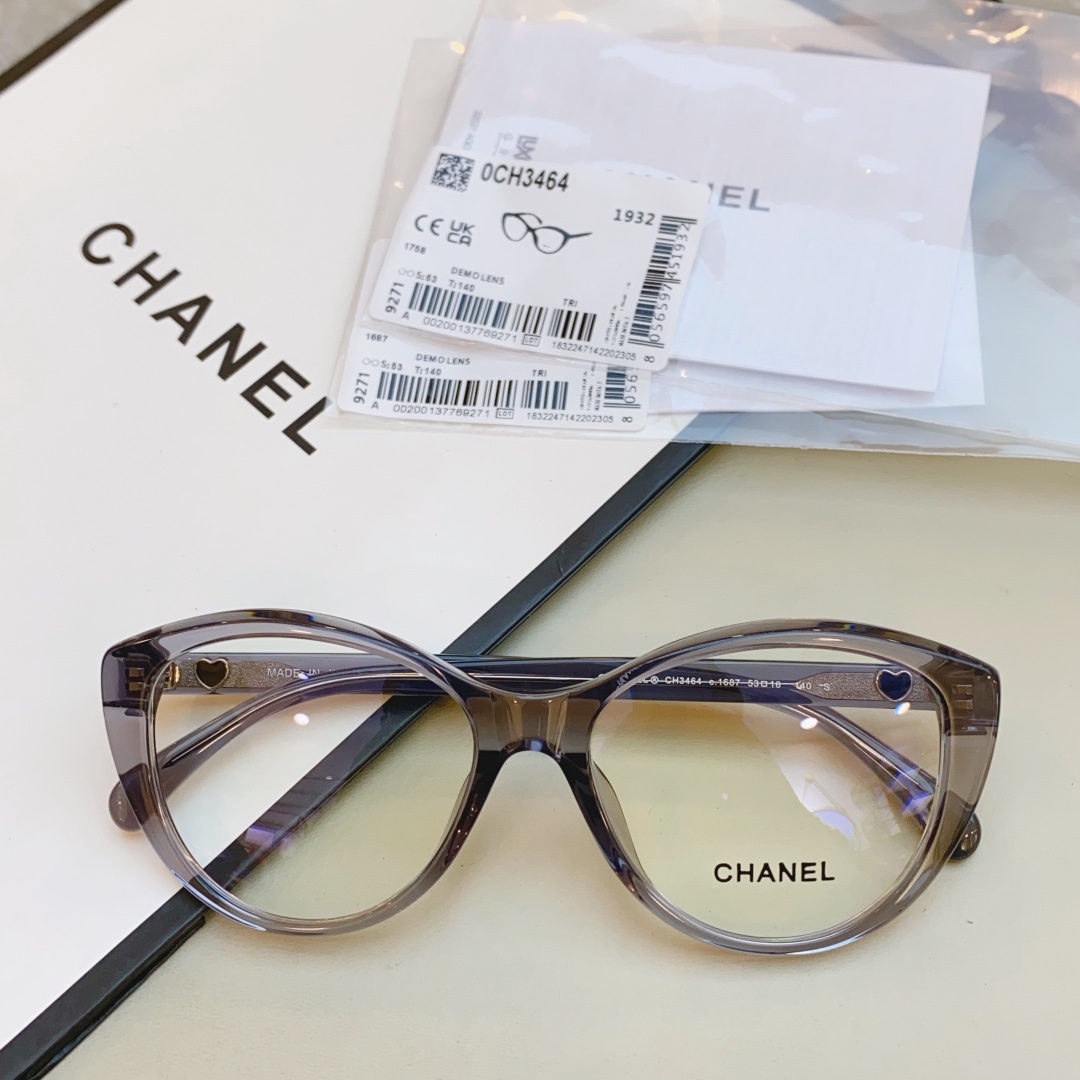 ，【CHANE*】香奈*儿新款光学架，MODEL：CH3464， SIZE53口16-140