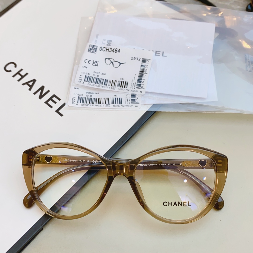 ，【CHANE*】香奈*儿新款光学架，MODEL：CH3464， SIZE53口16-140