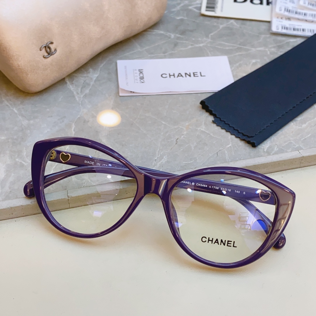 ，【CHANE*】香奈*儿新款光学架，MODEL：CH3464， SIZE53口16-140