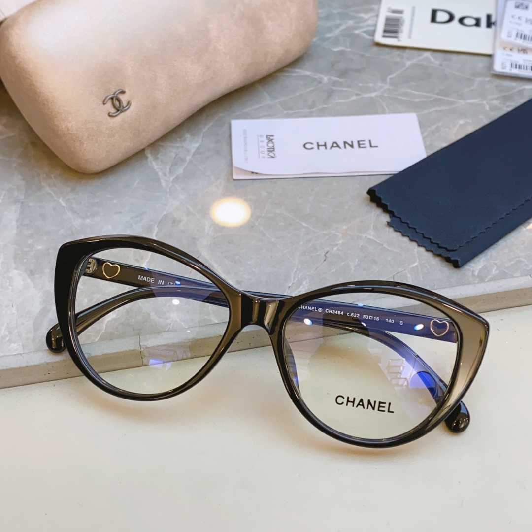，【CHANE*】香奈*儿新款光学架，MODEL：CH3464， SIZE53口16-140