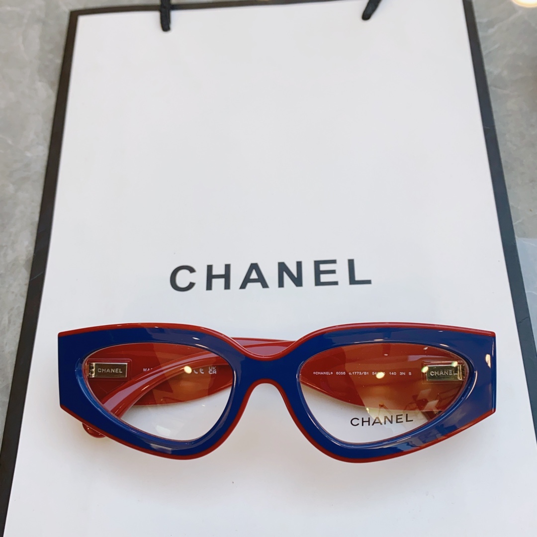 ，高质量版本，【CHANE*】香奈*儿新款太阳镜🕶️，MODEL：CH6056，SIZE：54口20-1