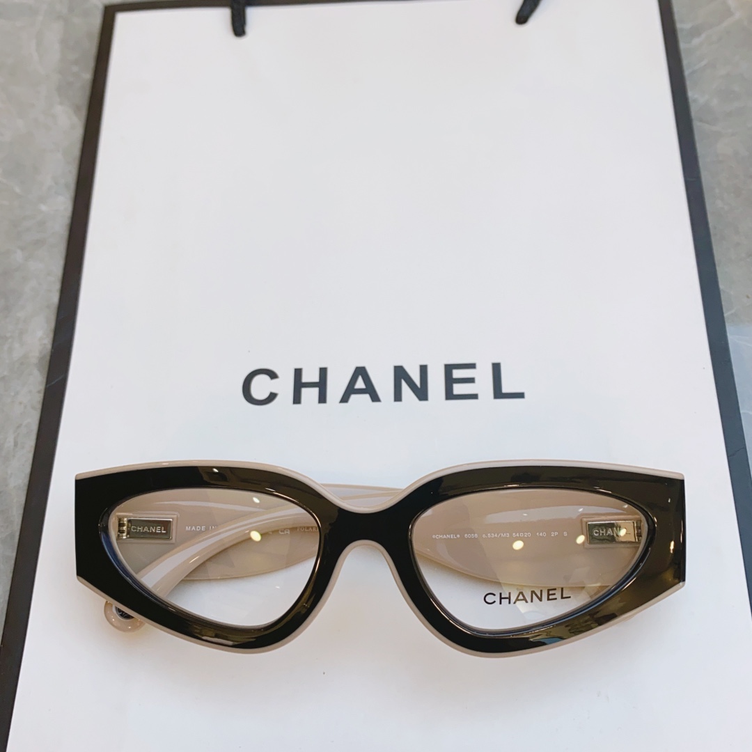 ，高质量版本，【CHANE*】香奈*儿新款太阳镜🕶️，MODEL：CH6056，SIZE：54口20-1