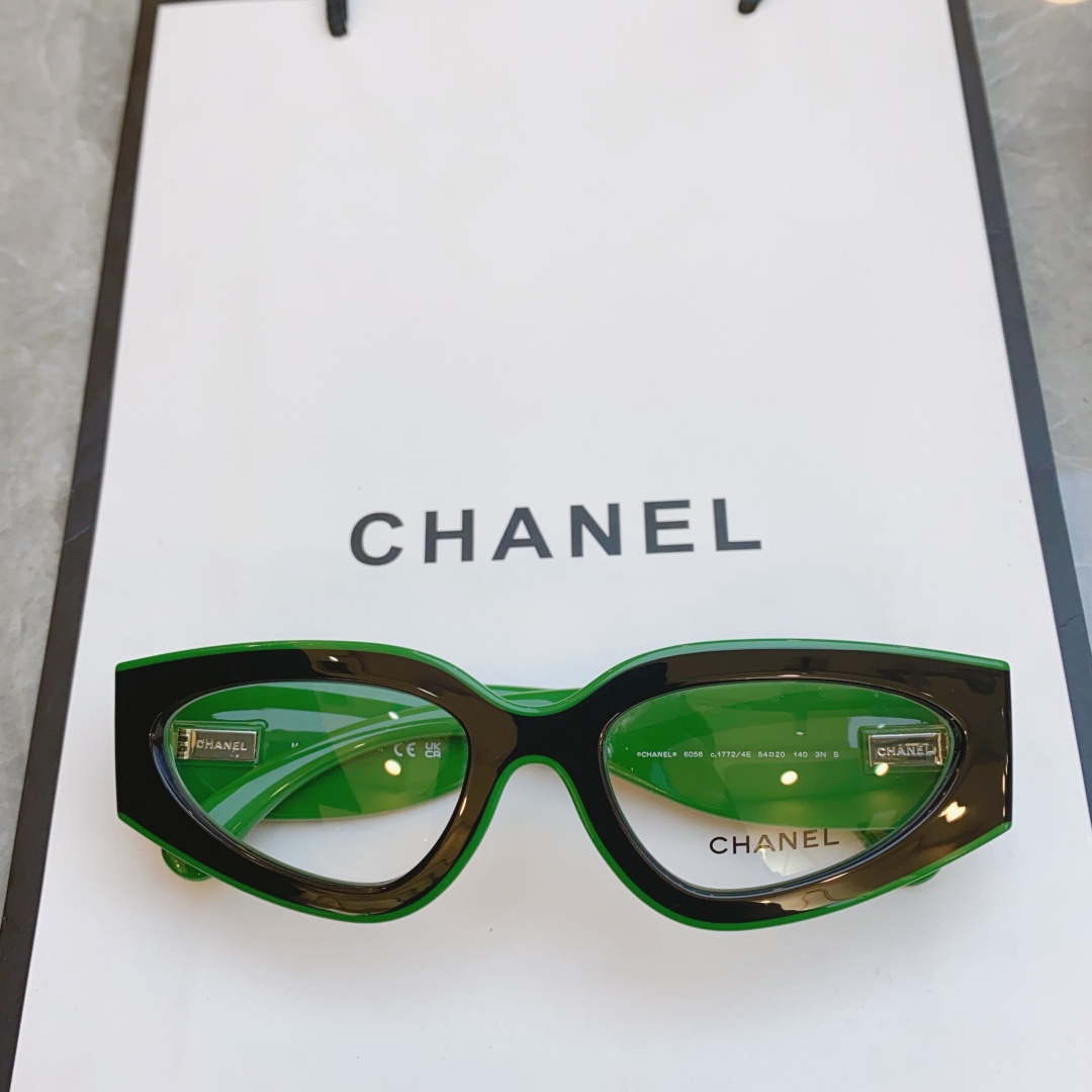 ，高质量版本，【CHANE*】香奈*儿新款太阳镜🕶️，MODEL：CH6056，SIZE：54口20-1