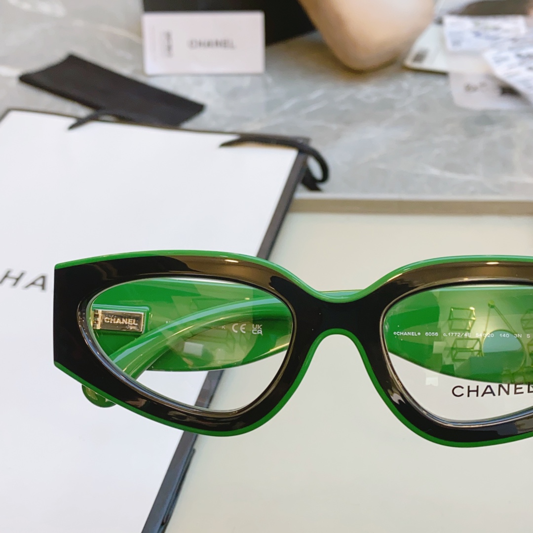 ，高质量版本，【CHANE*】香奈*儿新款太阳镜🕶️，MODEL：6056，SIZE：54口20-140