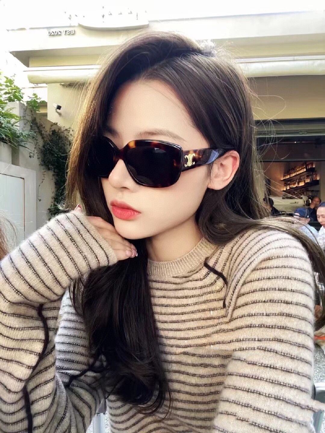 ️CL凯旋门方款高品质出货️遮脸Plus凹造型酷酷子墨镜速定️CELIN*赛*琳新款太阳镜️ModelC
