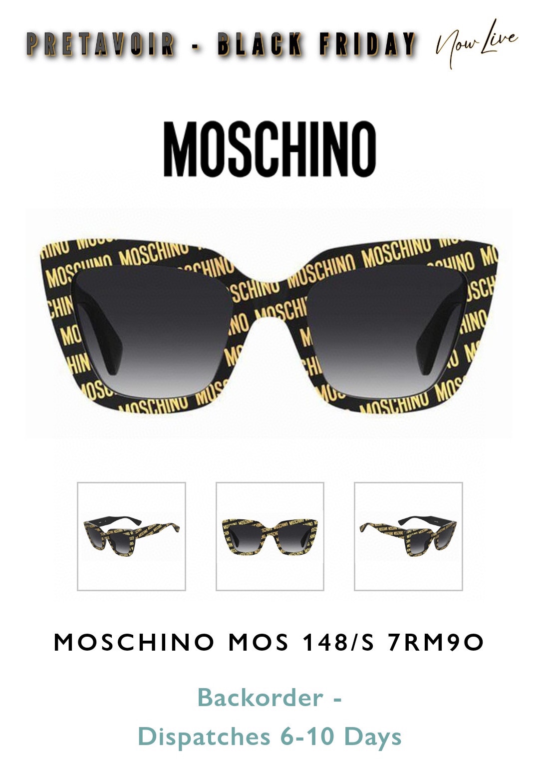 MOSCHIN*新款太阳镜MODEL:MOS148/SSIZE:53口21-145