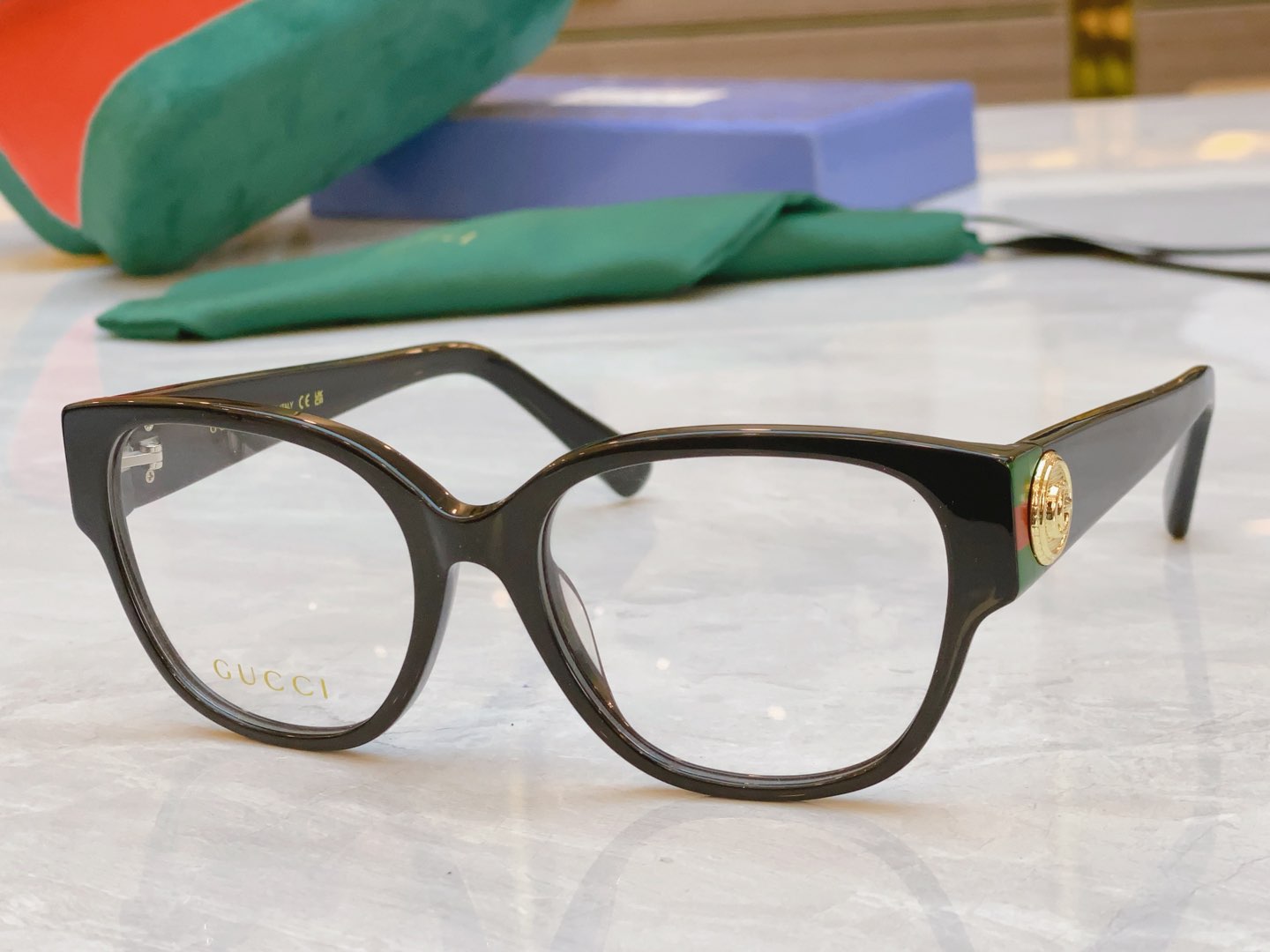 ，【GUCC*】古*驰新款光学架，MODEL：GG1411O，SIZE：53口19-135