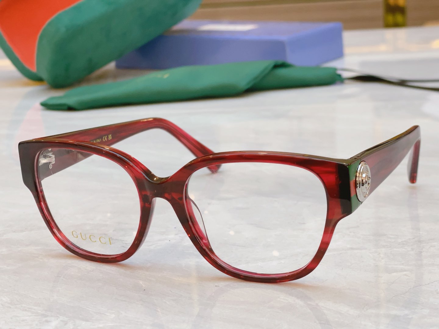 ，【GUCC*】古*驰新款光学架，MODEL：GG1411O，SIZE：53口19-135
