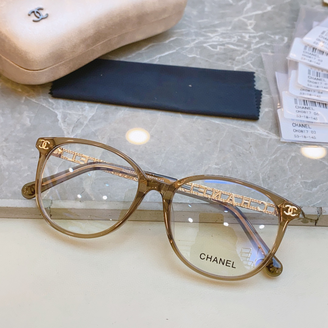 ，【CHANE*】香奈*儿新款光学架，MODEL：CH0817，SIZE：53口18-145